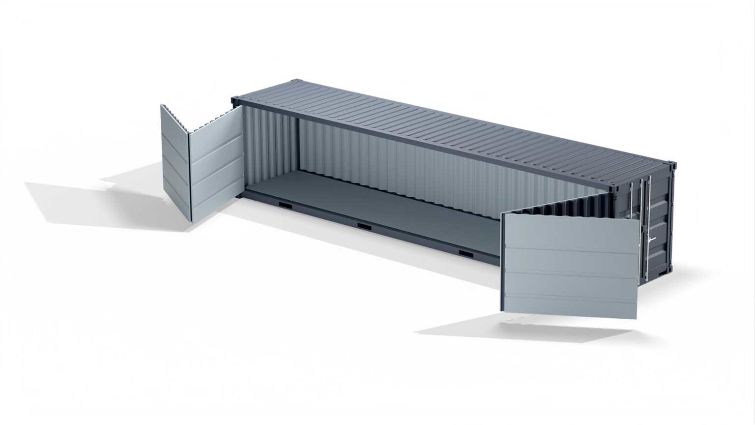 Container maritime 40 pieds hc openside disponible neuf et occasion pour stockage flexible, adaptable et économique- eurobox_0