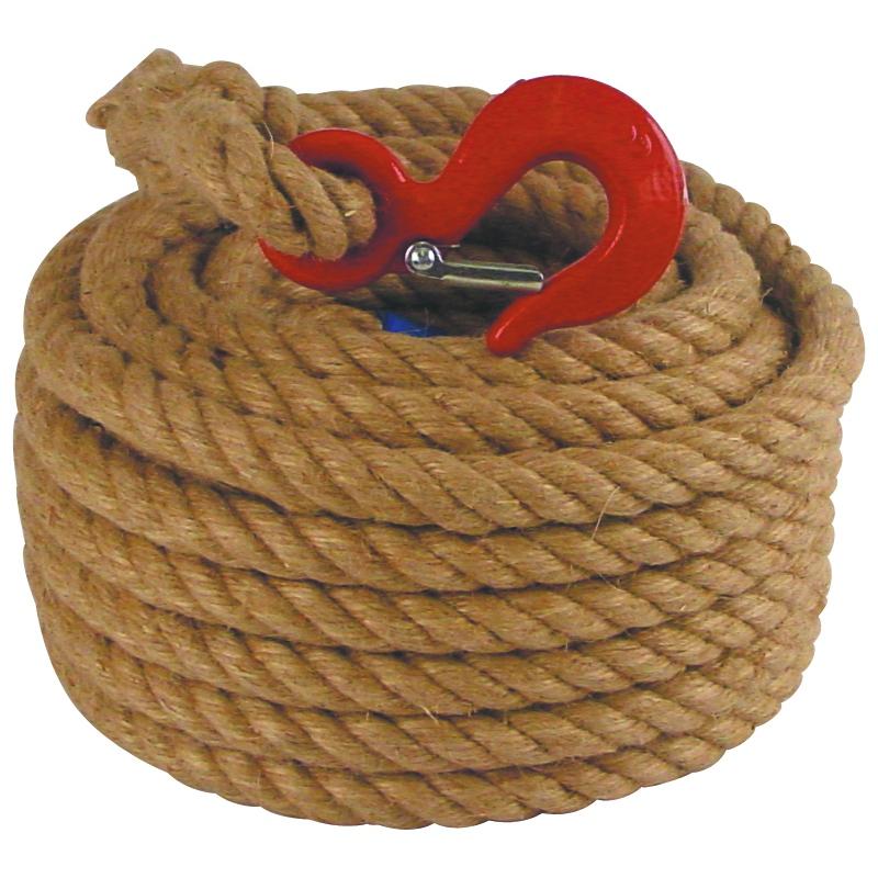 Corde pour poulie en chanvre 22mm - longueur 20m - Corderies Tournonaises - 31/2546 - 483027_0