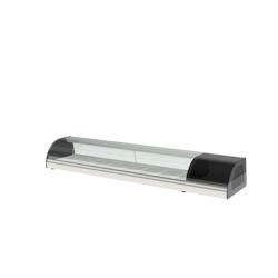 CORECO Vitrinette A Tapas Avec Dessus Vitre Courbe - +4/+8 - 1755X410X255 - Interieur Fond Embouti Pour 8 Bacs Gn1/3-40 Inclus BCC-8 - Acier inoxydabl_0