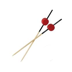 ECOLOMIQUE - 100 Pcs - Pique bambou noir 