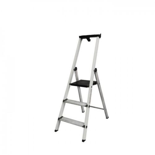 Color : Ladder A ZANZAN Échelle Pliable Escabeau Pliant en Forme De U À 4 Marches avec Poignée en Éponge Et Boucle De Sécurité Escabeaux en Fer Forgé pour La Maison Échelles 