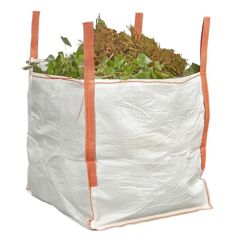 Grand sac jardin blanc 1000L - Dimensions 90x90x110cm - Charge maximale 1500kg_0