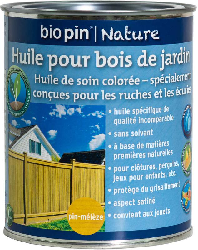 Huile pour bois de jardin 0,75 L - Pin-Mélèze - Produit de traitement du bois_0