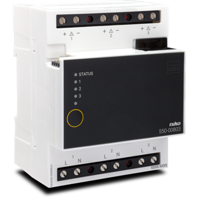 Module de mesure de la consommation électrique (3 canaux) - niko home control - h91 x l91 x p91 mm -  230 vac, 50 hz_0