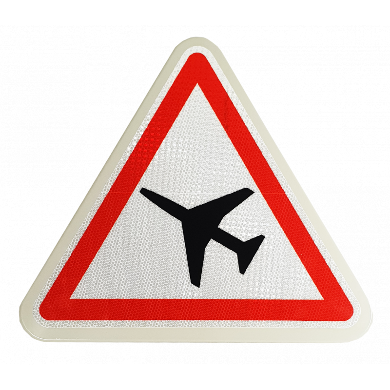 Panneau de danger A23 - Traversée d'une aire de danger aérien_0