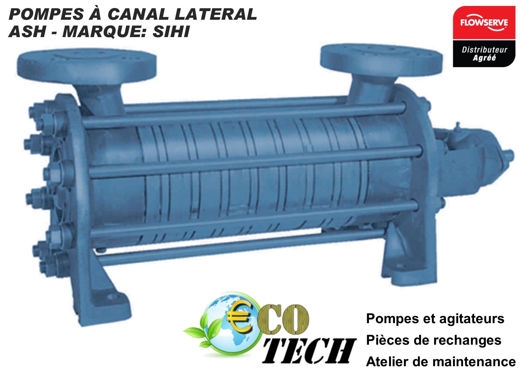 Pompe sihi flowserve ash pour industrie mouture humide de maïs et éthanol_0