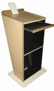 Pupitre Esope 6400 - démontable, léger et résistant - structure bois avec support écran VESA_0