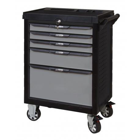 Servante ULTIMATE noire et grise, 5 tiroirs - KS Tools | 816.0005_0