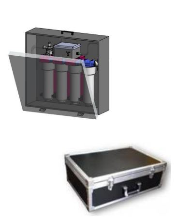 Valise autonome de traitement d'eau douce - mobile et polyvalente avec filtration UV et panneaux solaires_0