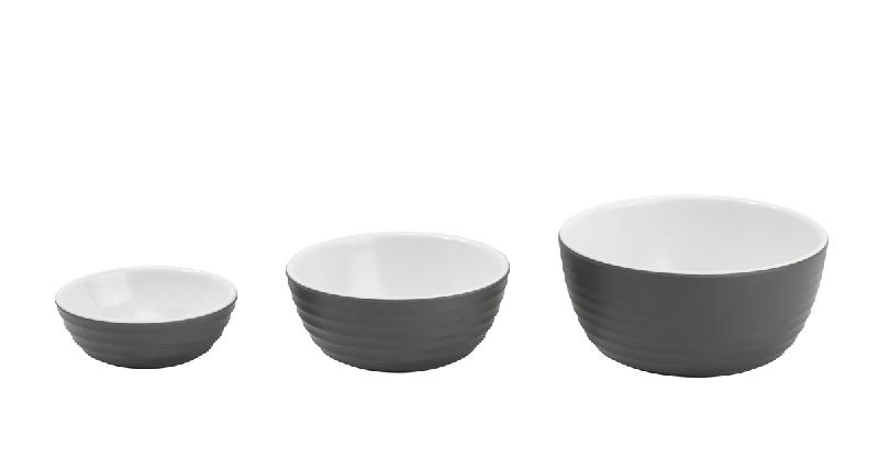 RAMEQUIN ROND GRIS MÉLAMINE Ø 7,3 CM WAVE PLATEX