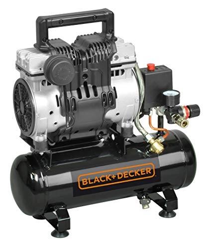 BLACK+DECKER B2BB104BVND359 - Compresseur silencieux 6 litres - 8 bars - Portable et compact_0