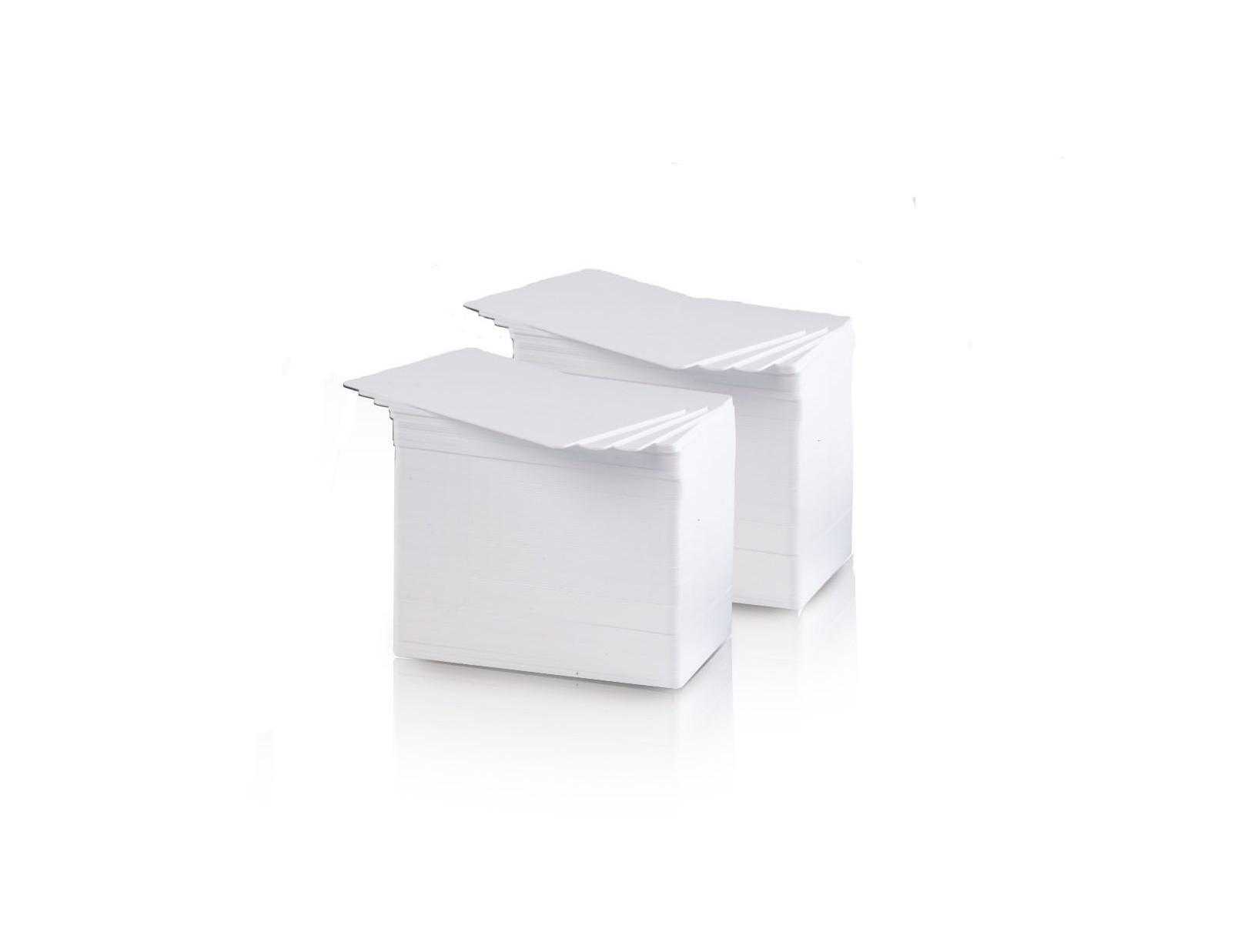 500 CARTES BLANCHES IMPRIM' ETIQ PVC ALIMENTAIRE 0.76 86 X 54 MM
