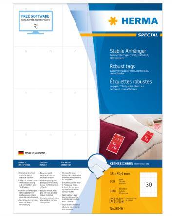 Étiquette robustes à attacher, 35 x 59,4 mm - 8046_0