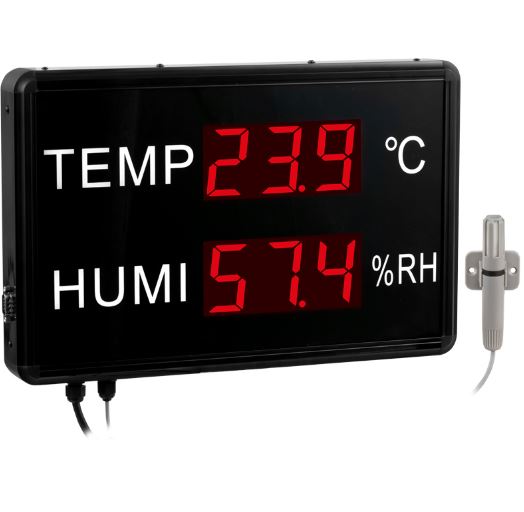 Afficheur grand format température et humidité relative PCE-G 2 - PCE INSTRUMENTS - Capteur externe et portée visuelle 30 m_0