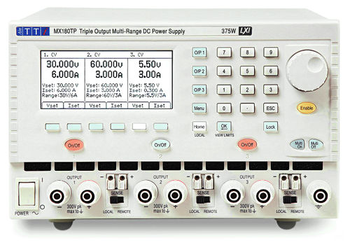 ALIMENTATION DC TRIPLE, 0-120V, 0-20A, 375W MAX.