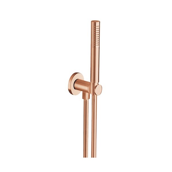 APPLIQUE PRISE D'EAU DOUCHETTE FLEXIBLE OR ROSE BROSSE PVD ROBINETTERIE HYDROTHERAPIE - CRISTINA ONDYNA PD47534P
