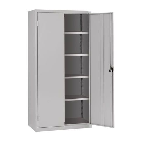 ARMOIRE MONOBLOC HAUTE H 1980 X L 1000 X P 50 0 GRIS/GRIS - ACIAL