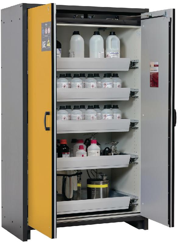 ARMOIRE SÉCURITÉ Q-CLASSIC-30 Q30.195.116 GRIS/JAUNE - MANUTAN COLLECTIVITÉS