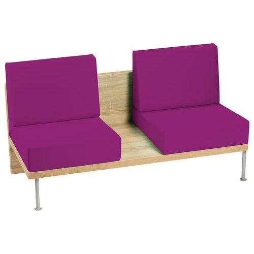 BANQUETTE 2 PLACES FAAR PVC URBAN FUCHSIA