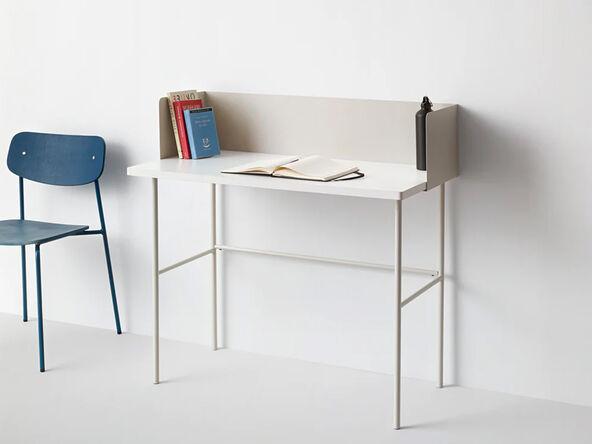 Bureau individuel Desky Floor Dsegno avec structure métallique plusieurs coloris_0