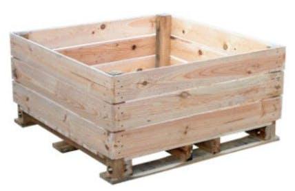Caisse en bois de stockage fruits type kiwis - Caisse-palette bois pour le stockage des fruits type kiwis_0