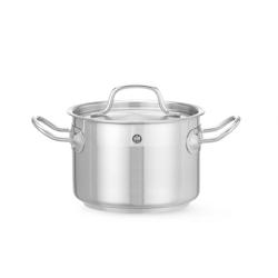 Casserole, moyenne - avec couvercle, HENDI, Profi Line, 2L, ø160x(H)110mm - inox 831007_0