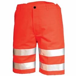 Cepovett - Bermuda de travail haute visibilité FLUO SAFE Rouge Taille L - L 3184378727749_0