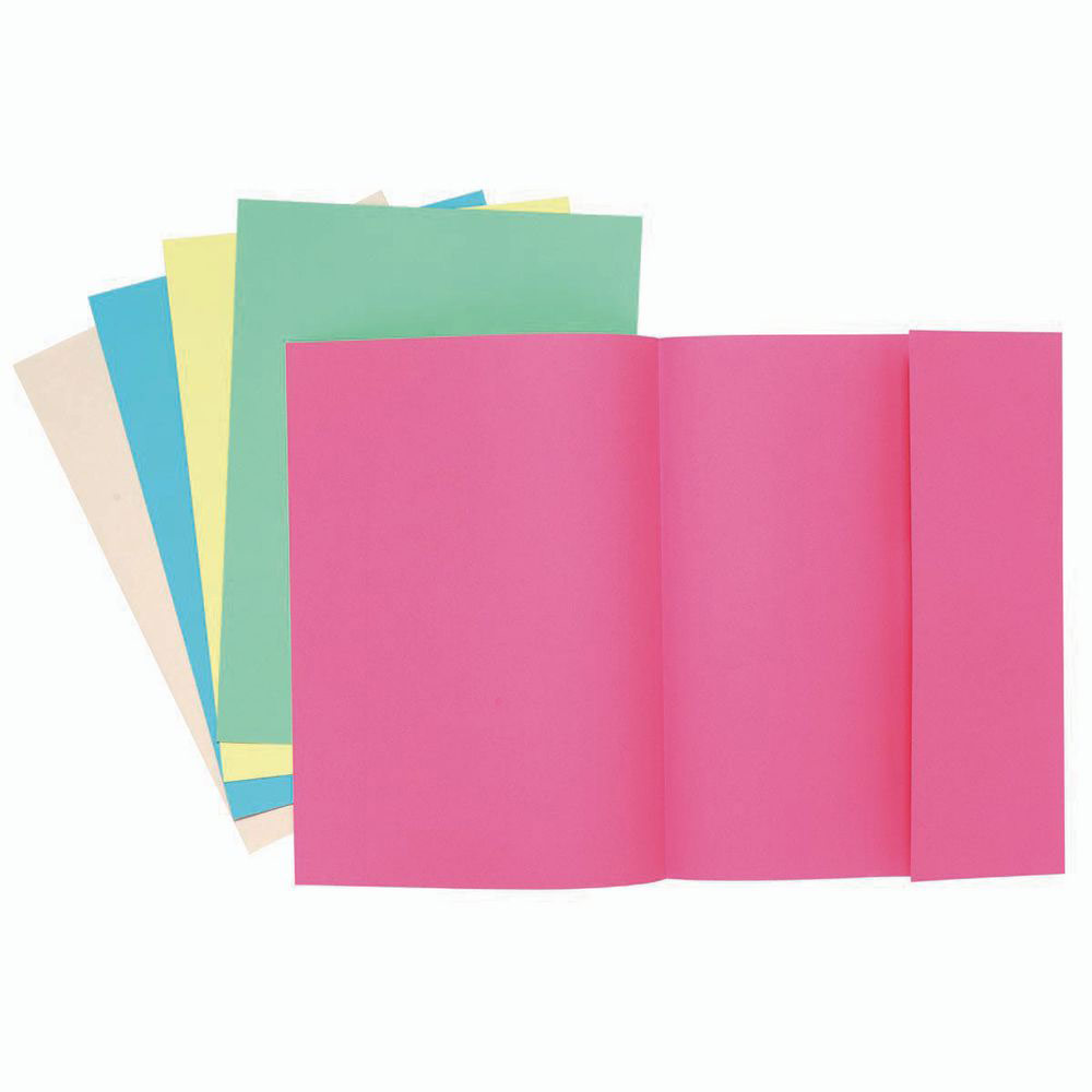 CHEMISE-DOSSIER 1 RABAT - CARTE 160 G - ROSE PASTEL - PAQUET 100 UNITES