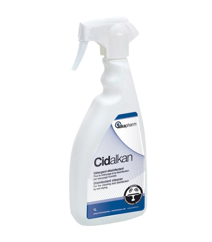 Cidalkan détergent désinfectant PAE 1L - Nettoyage et désinfection des surfaces et dispositifs médicaux - Alkapharm_0