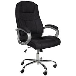CLP Fauteuil de bureau XL Apoll Tissu Noir - noir textile 191691001_0