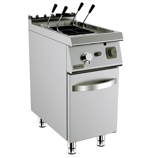 Cuiseur à pâtes à gaz professionnel sur soubassement fermé 18 litres - 400x730x900 mm - MS74CPG_0