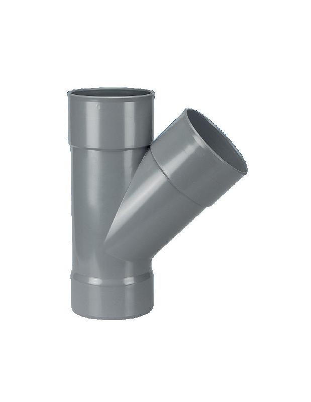 CULOTTE PVC DOUBLE FEMELLE 45° D40 - WAVIN - 3026032