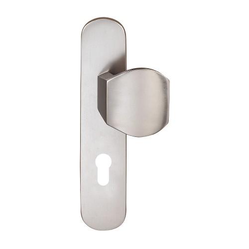 DEMI-ENSEMBLE POIGNÉE PALIÈRE RÉVERSIBLE EN ALUMINIUM FINITION INOX - CLÉ I CADAP