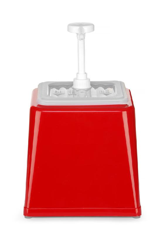 Distributeur de sauces rouge 2,5 l gn 1/6 200 mm - 203521_0