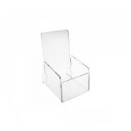 E-015 PD - Porte-brochure plexi 1/3 A4 - Designplex - Dimensions poche 10x10,5xH21 cm_0