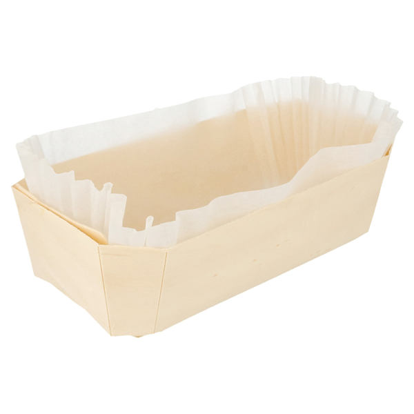 ECOLOGIQUE : 25 barquettes 230x130x70 mm cuisson en bois de peuplier avec feuille papier siliconé - BQTRCSSBSNT-GP04_0