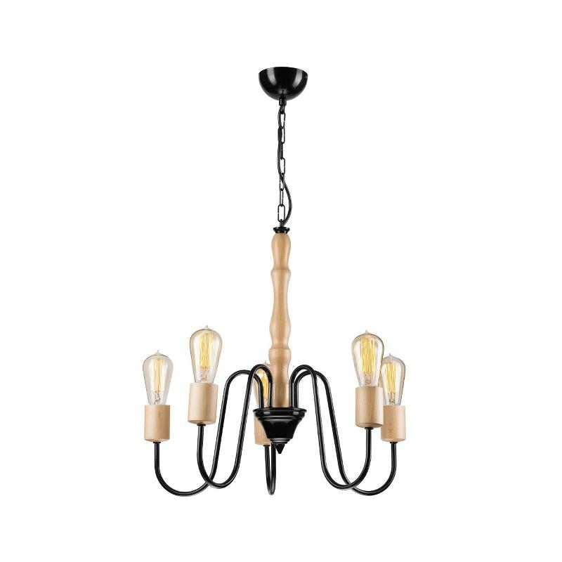 ENVOSTAR JOIY LUSTRE, À 5 LAMPES, NOIR