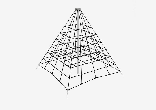 Filet tridimensionnel - Metric 3 JPVRM3 - Structure en métal avec cordes anti-vandalisme et haute résistance_0