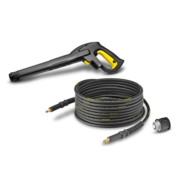 FLEXIBLE HAUTE PRESSION AVEC PISTOLET ET ADAPTATEUR POUR NETTOYEUR HAUTE PRESSION KARCHER - 12 M