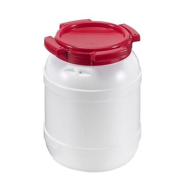 Fût standard à grande ouverture 20L - alimentaire et chimique - empilable et 100% étanche - Marque Rolléco_0