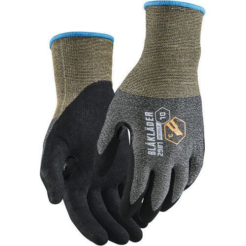GANTS ANTICOUPURE DE TRAVAIL NITRILE TREMPÉ ANTI COUPURE NIVEAU C - 11 - BLAKLADER