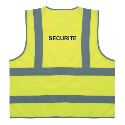 GILET DE SÉCURITÉ ECO+ JAUNE FLUO BANDES RÉFLÉCHISSANTES XXL