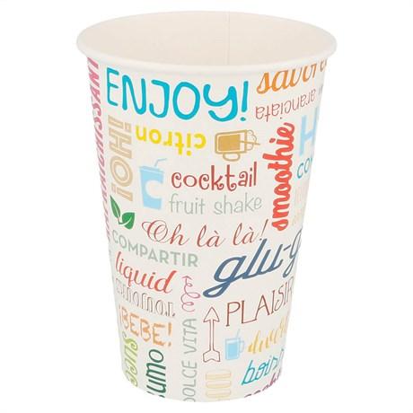 GOBELET PAROLE 480 ML CARTON BLANC (VENDU PAR 1000)