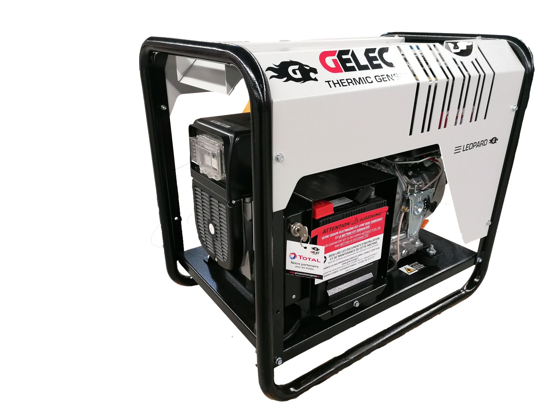 Groupe électrogène diesel mobile 7 kVA triphasé open - gamme LEOPARD - moteur Yanmar - 400V_0