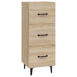 HELLOSHOP26 - Buffet bahut commode armoire meuble de rangement organisateur cuisine salle de séjour salon sonoma 34,5 x 34 x 90 cm bois d'ingénierie_0