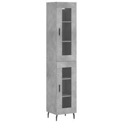 Helloshop26 - Buffet bahut commode armoire meuble de rangement organisateur cuisine salle de séjour salon haut 34,5 x 34 x 180 cm 02_0034280 - 300021_0