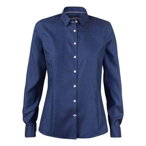 J.HARVEST & FROST PB49 JACQUARD CHEMISE FEMMES MARINE/POINT BLANC - TAILLE L