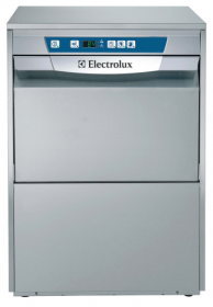 Lave-vaisselle frontal 400V 3N-50Hz - Pompe de rinçage et vidange - 502026 - Capacité 40 casiers/heure_0