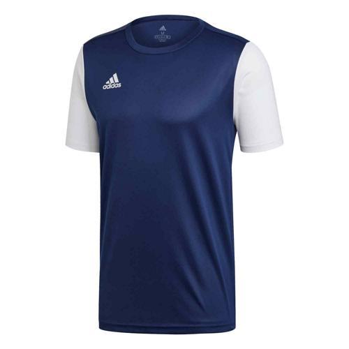 MAILLOT ESTRO 19 MC MARINE/BLANC ADIDAS