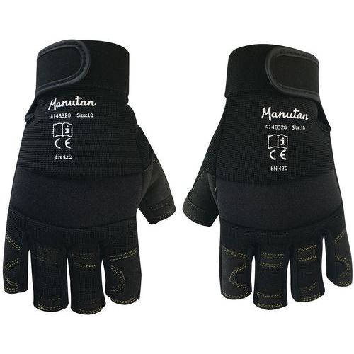 MITAINES ANTI-VIBRATIONS CONFORT T9 NOIR - MANUTAN EXPERT